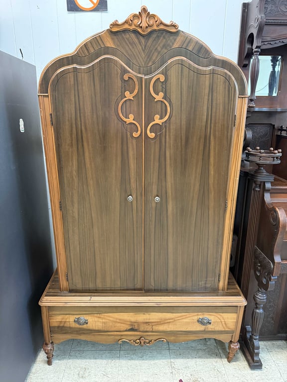 4 PC ART DECO FULL SIZE BEDROOM SUITE