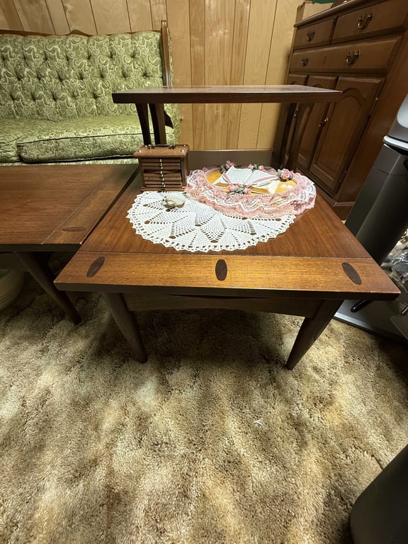 MID CENTURY DANISH TEAKWOOD COFFEE TABLE & 2 END TABLES - Image 2