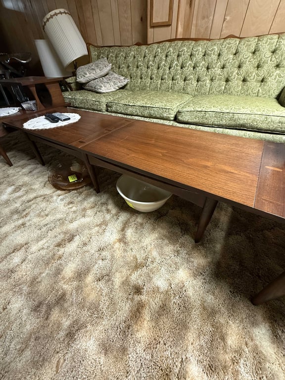 MID CENTURY DANISH TEAKWOOD COFFEE TABLE & 2 END TABLES - Image 3