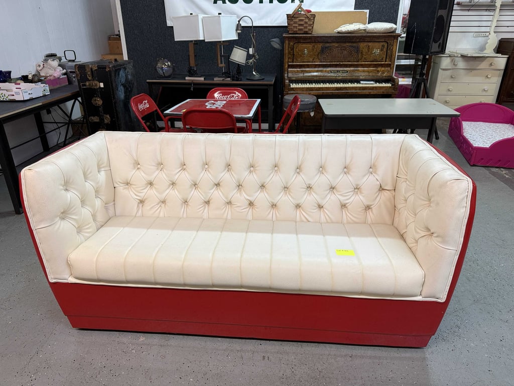 VTG COKE COOLER MADE INTO SOFA