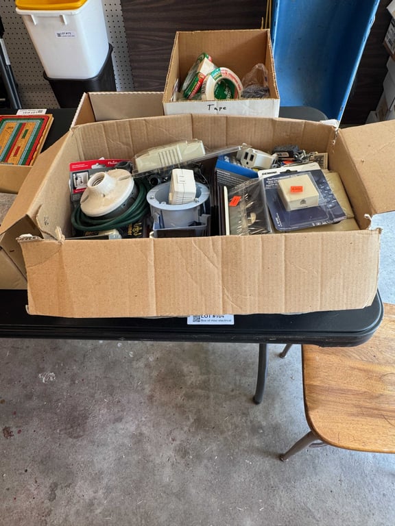 Box of misc electrical