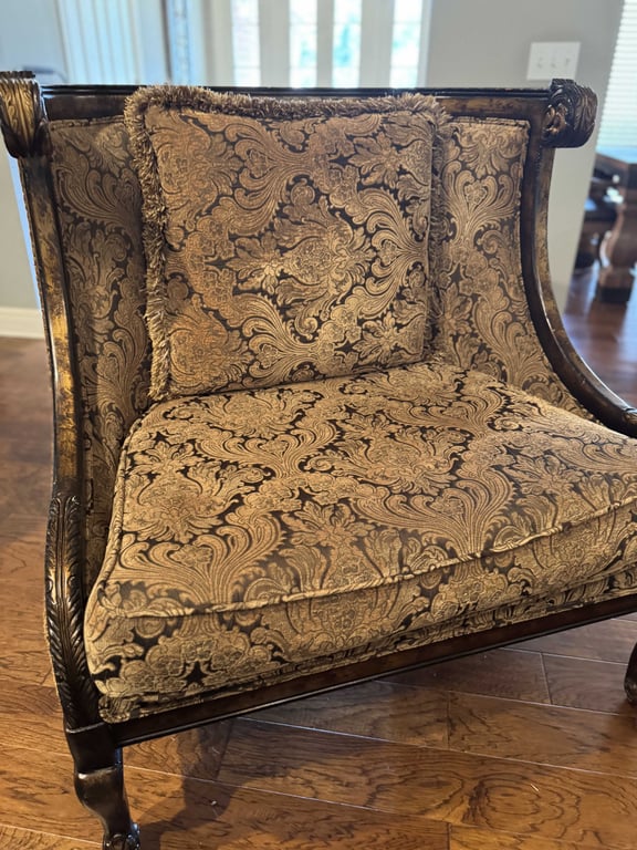 Image for LOUIS XVI STYLE MARED CHAIR 40" WIDE