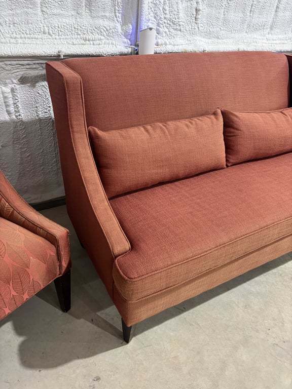 Vintage Red Couch - Image 2