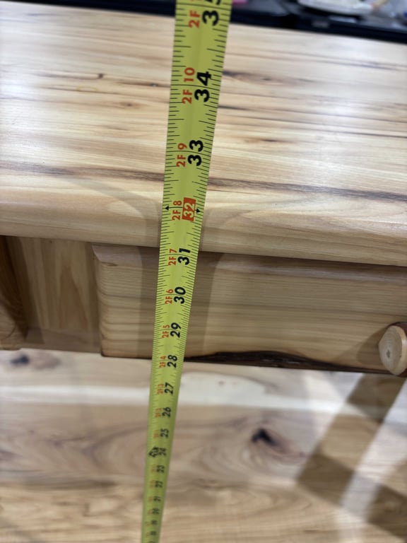 Rustic wood entry table - Image 8