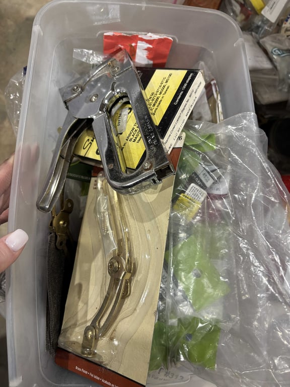 Tote Full of Misc Hardware - Image 2