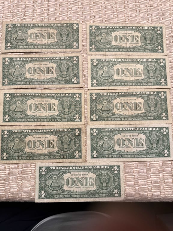 (9) 1957 A $1.00 Silver Certificates - Image 2