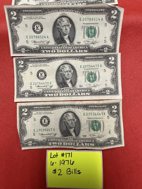 6 - 1976 $2 BILLS - Image 3