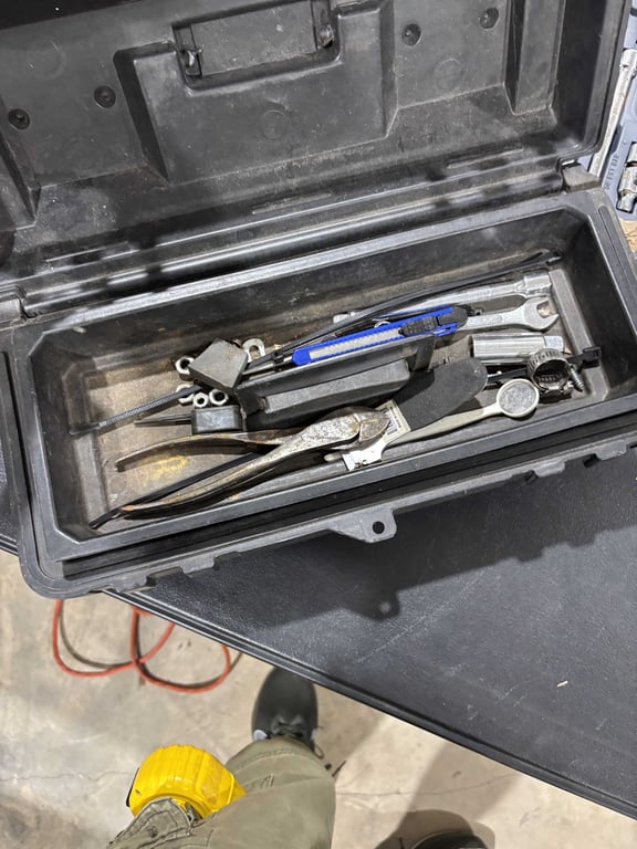 Craftsman plastic tool box & misc tools - Image 2