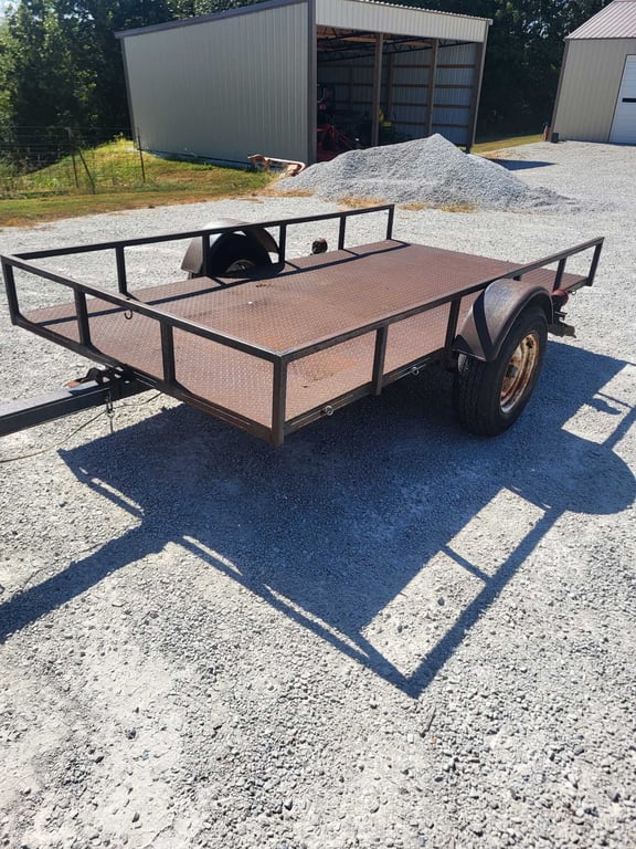 5 x 10 steel floor tilt trailer - Image 9