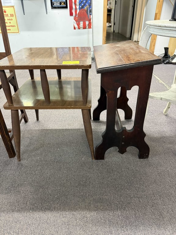 2 WOODEN TABLES
