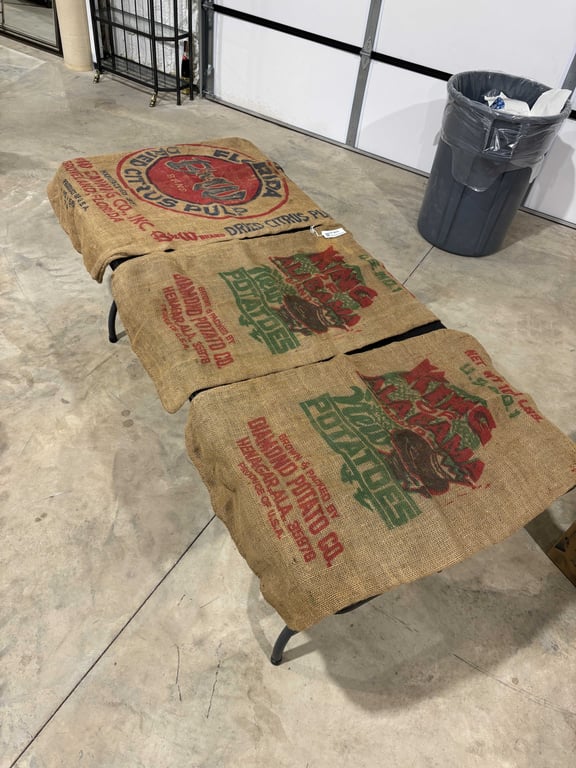 3 Burlap Sacks