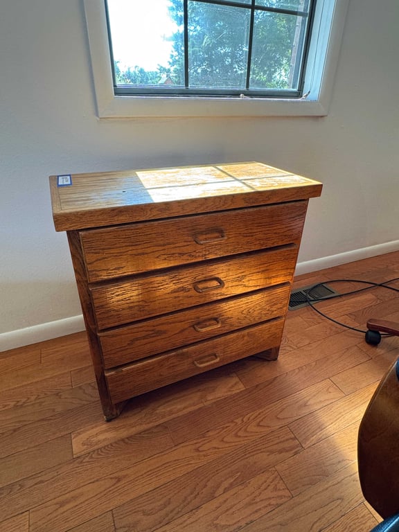 4 drawer wooden cabinet