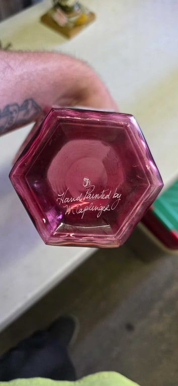 FENTON CRANBERRY VASE - Image 2