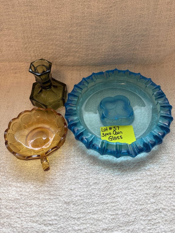 3 PCS. COIN GLASS