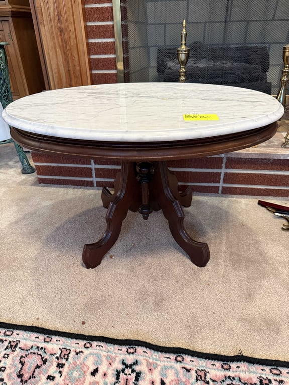 MARBLE TOP CENTER TABLE