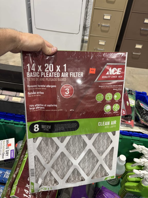 Tote of air filters, repellent, etc - Image 2