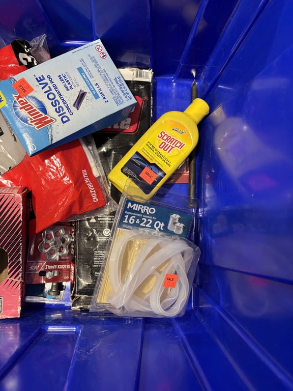 Tote with conduit bender, filters, gaskets, misc - Image 3