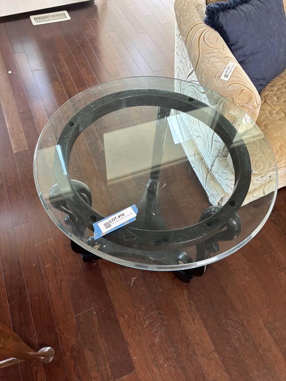 Black Lacquer Swan Neck Accent Table - Image 4