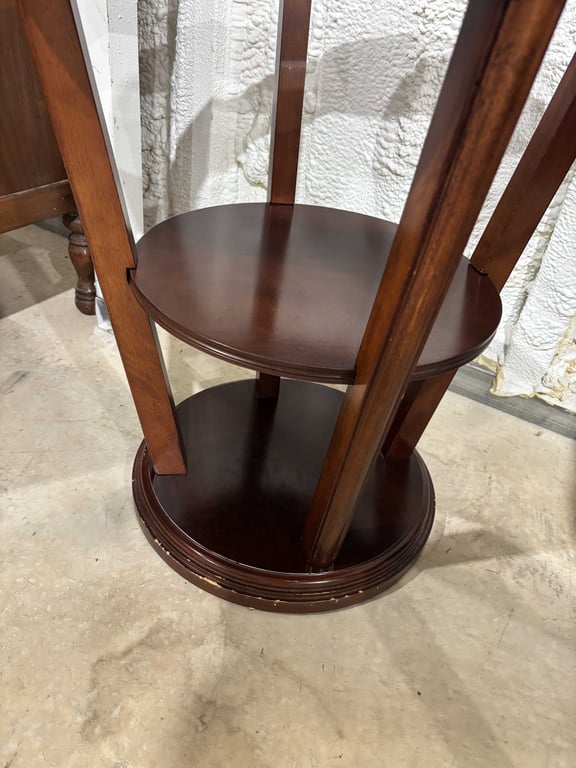 3 Tier Side Table with Glass Top - Image 3