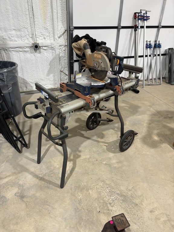Ryobi Miter Saw & Ridgid Mobile Miter Saw Stand