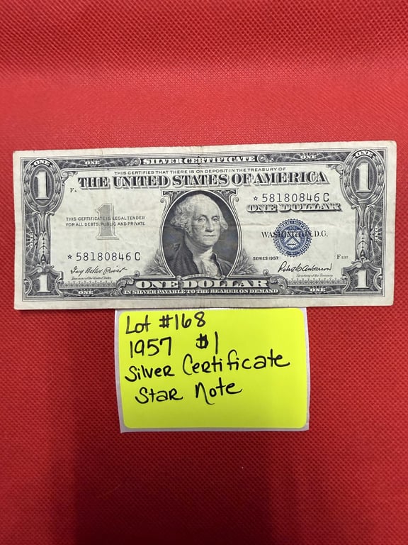 1957 $1 SILVER CERTIFICATE STAR NOTE