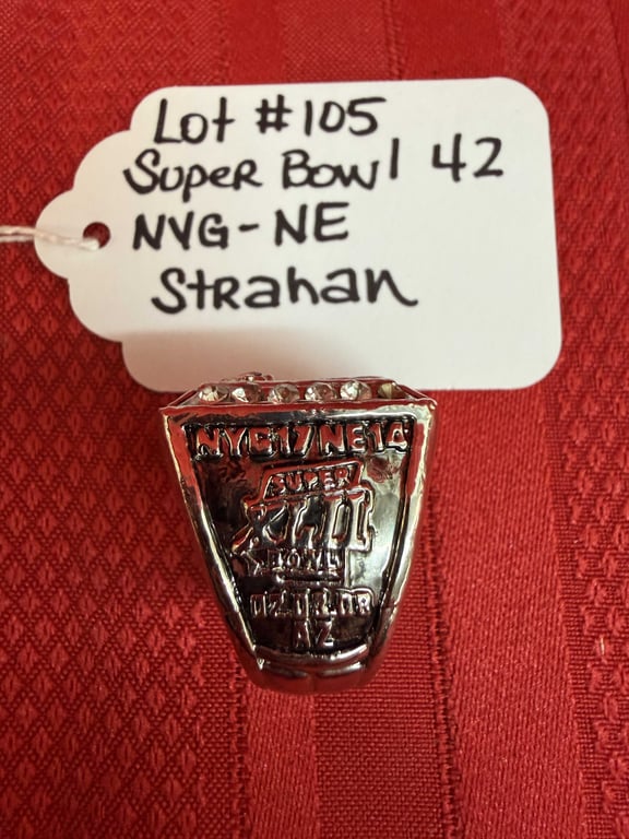 SUPER BOWL 42 NYG-NE STRAHAN REPLICA - Image 3