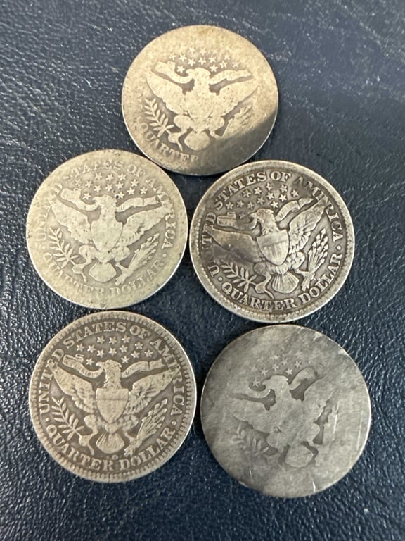 (5) Barber Halves - Image 2