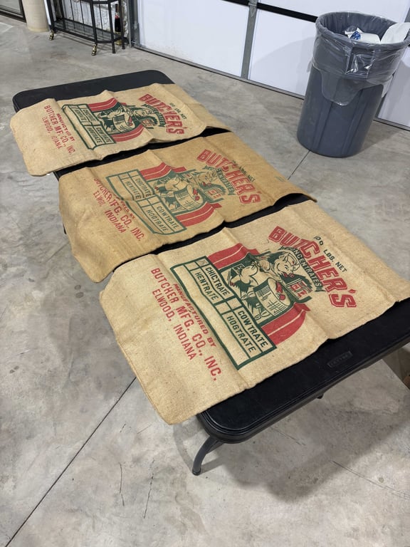3 Burlap Sacks
