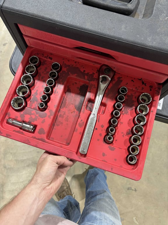 Craftsman 4 drawer box and Craftsman tools - Image 4