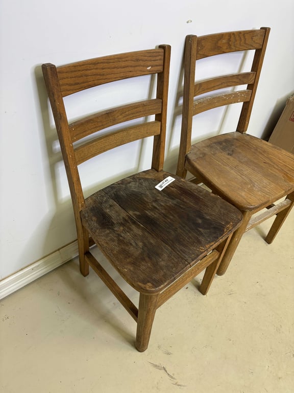 Two Wooden Chairs - Image 2