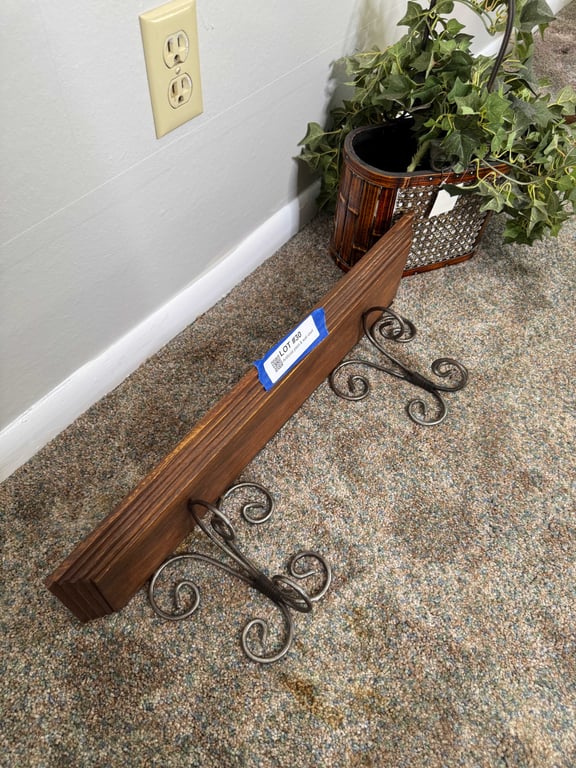 Artificial plant & wall shelf - Image 2