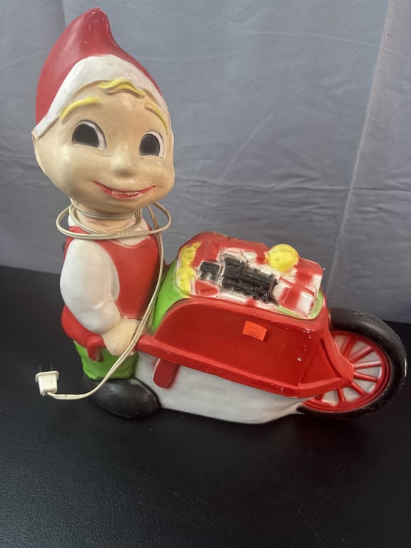 Image for Vintage Christmas Elf Lamp Blowmold