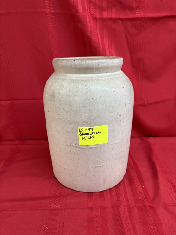 STONEWARE W/LID