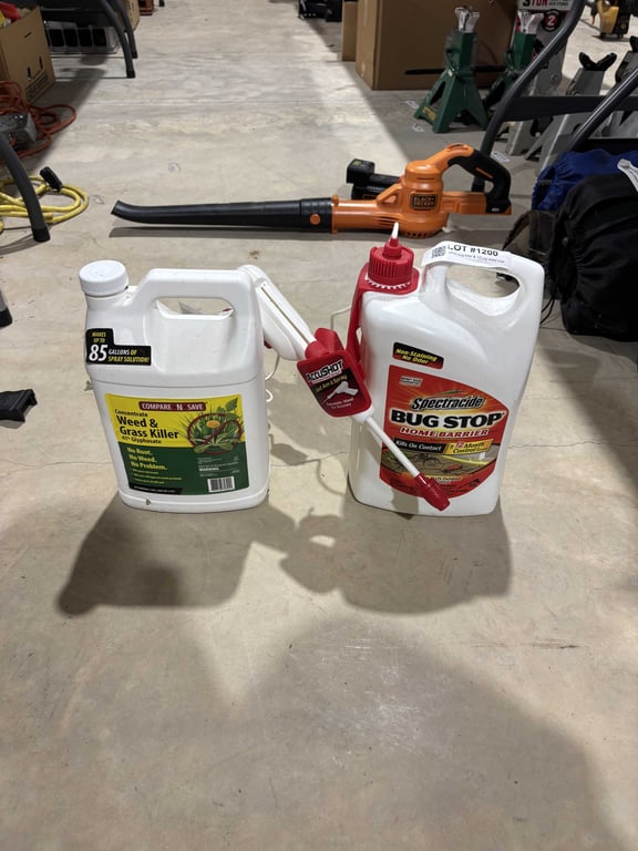 Gallon bug killer & 1/2 jug weed killer
