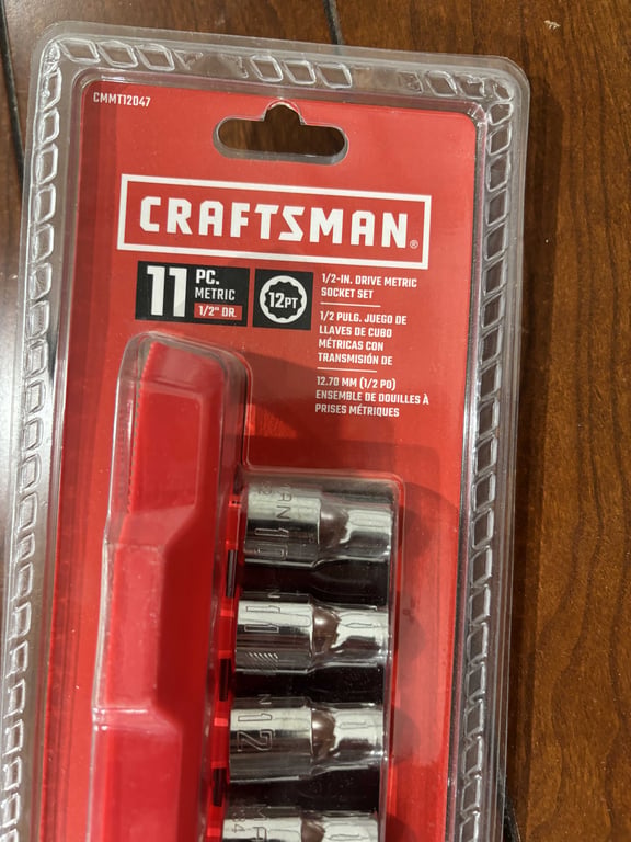 Craftsman 11 Piece 1/2" Dr 12 pt Metric Socket Set - Image 2