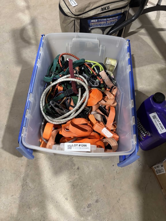 Tote ratchet straps and bungees