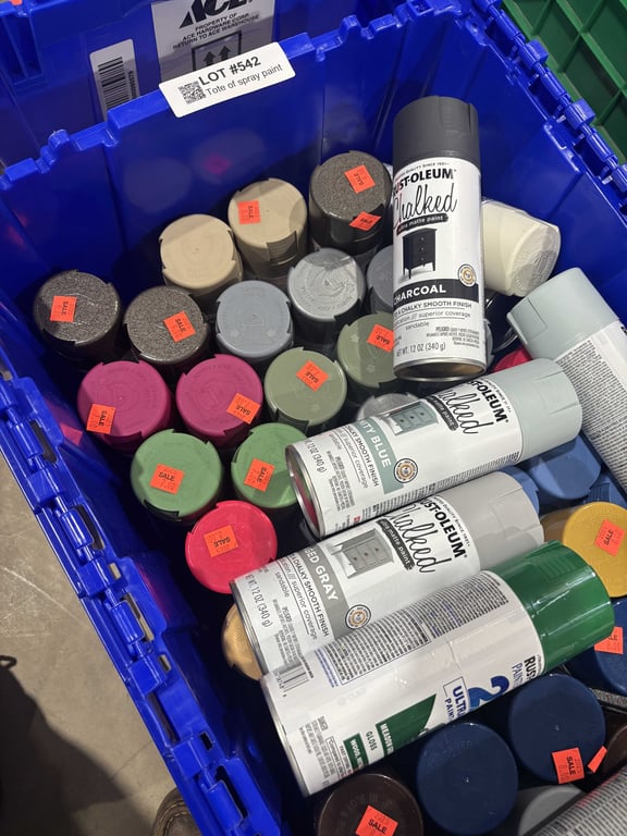 Tote of spray paint - Image 2