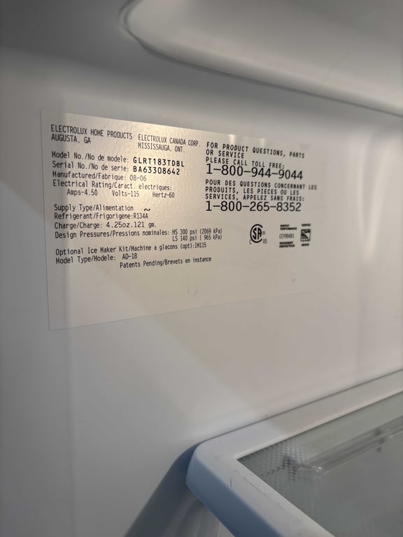 Frigidaire Gallery 18 Cu Ft Refrigerator - Image 5