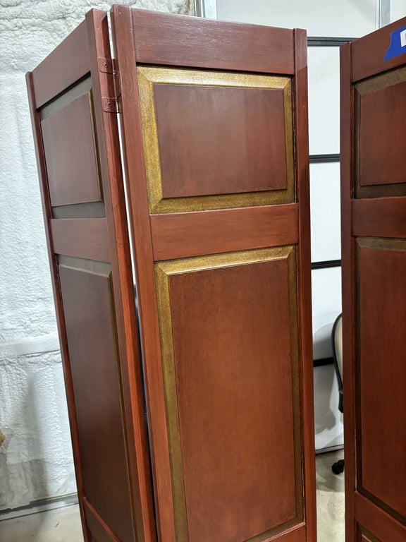 Pair of Matching Wooden Room Dividers - Image 2