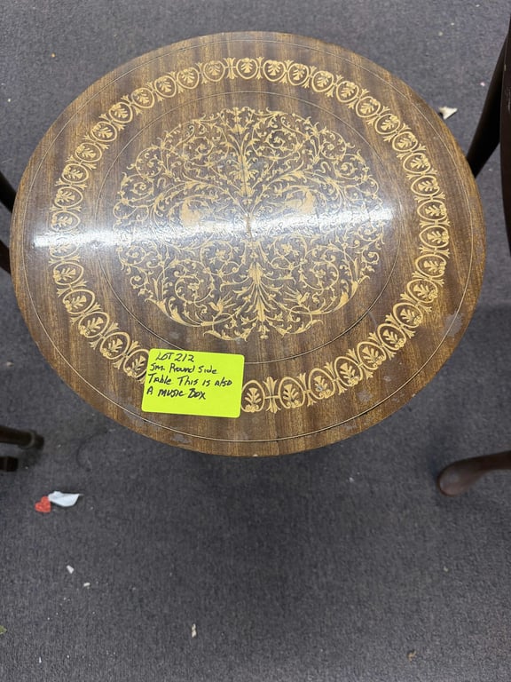 SM ROUND SIDE TABLE THAT IS ALSO MUSICAL - Image 2