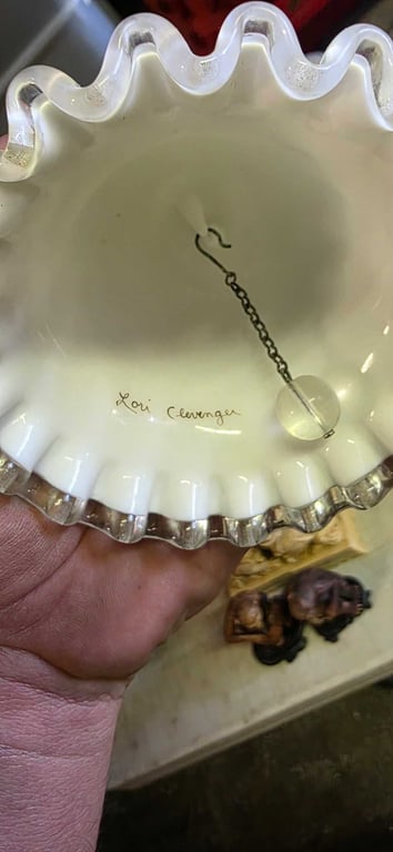 FENTON SILVER CREST SPANISH LACE BELL - Image 2