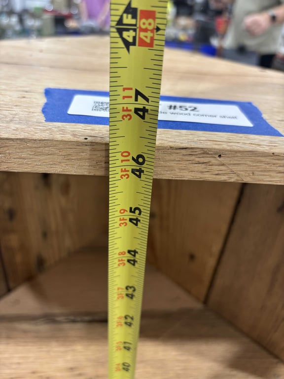 Handmade wood corner shelf - Image 4