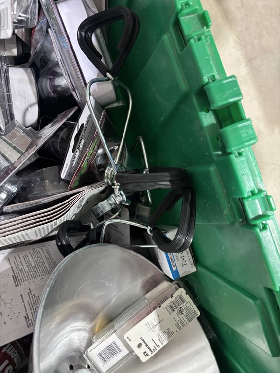 Tote of plumbing, wire, coax cable, electric, misc - Image 11