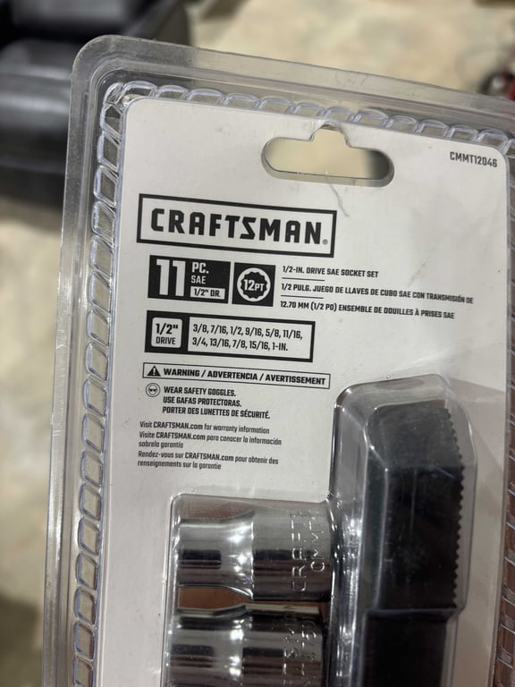 Craftsman 11 Piece 1/2" Dr 12 pt Standard Socket Set - Image 3
