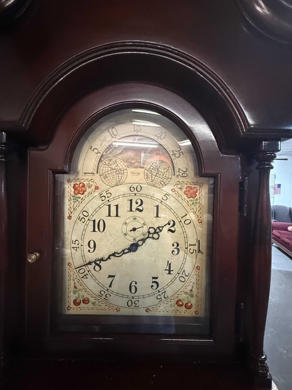 RARE RIDGEWAY GRANDFATHER CLOCK - Image 3