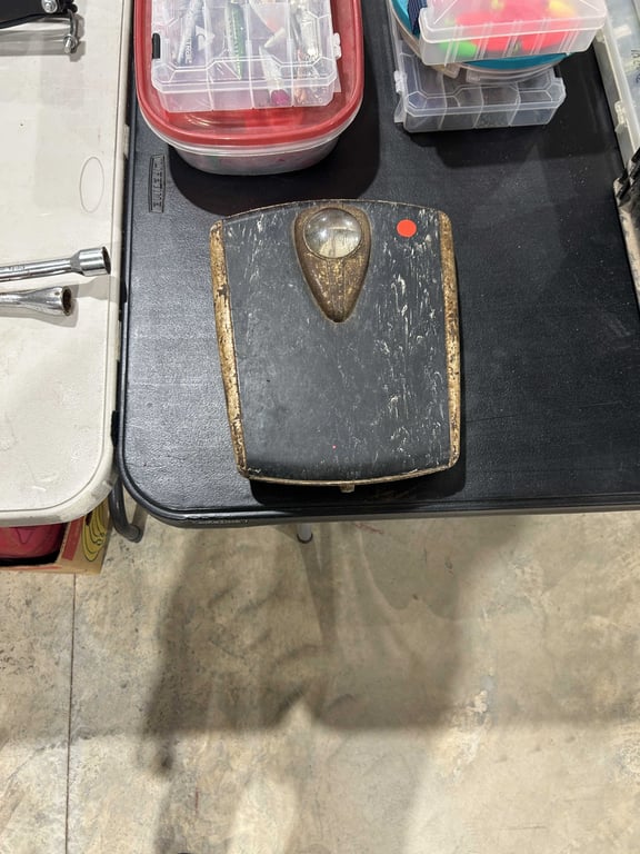 Vintage bathroom scales