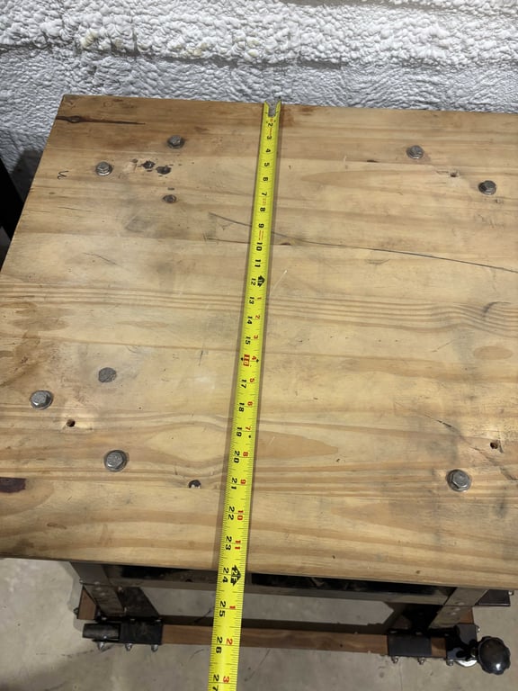 Wood Top Portable Work Table - Image 5