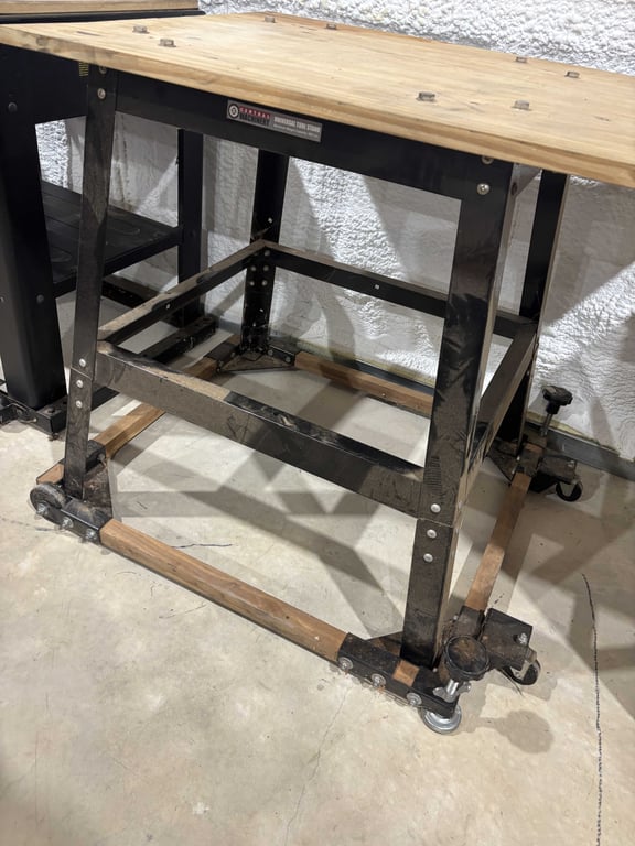 Wood Top Portable Work Table - Image 3