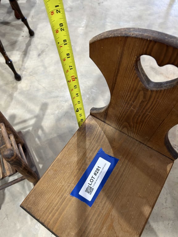 3 small wooden chairs (doll size) - Image 6