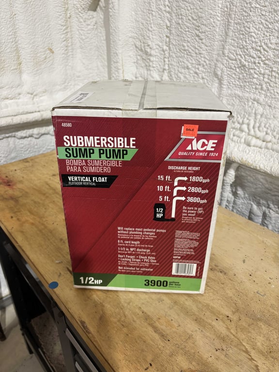 ACE sumbersible sump pump - Image 3
